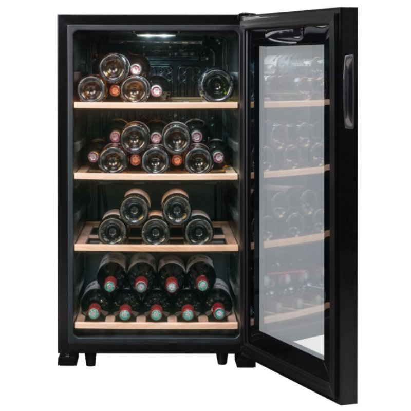 La Sommelière LS52BLACK wine cooler Compressor wine cooler Freestanding Black 52 bottle(s)