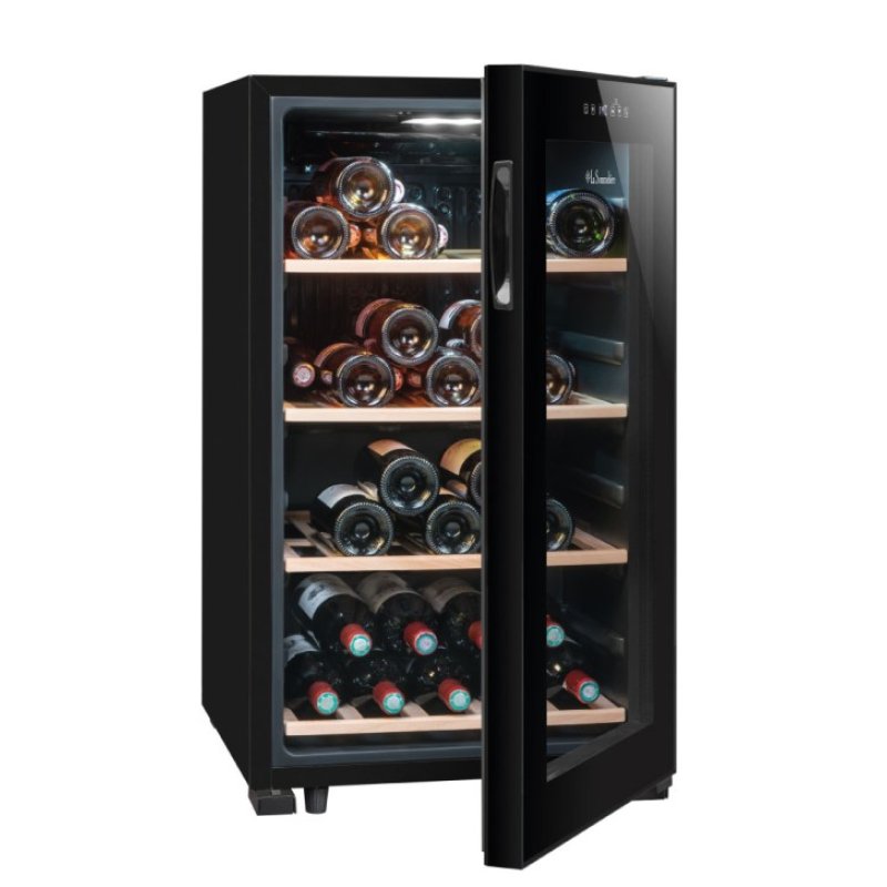 La Sommelière LS52BLACK wine cooler Compressor wine cooler Freestanding Black 52 bottle(s)