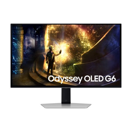 Samsung G61SD computer monitor 68.6 cm (27") 2560 x 1440 pixels Quad HD OLED Silver
