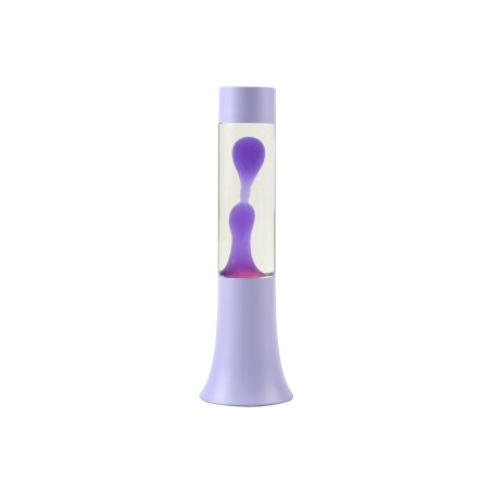 iTotal - Flared Lava Lamp - Pastel Purple - 9 × 9 × 37 cm