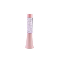 iTotal - Flared Glitter Lamp - Pastel Pink - 33.5 cm