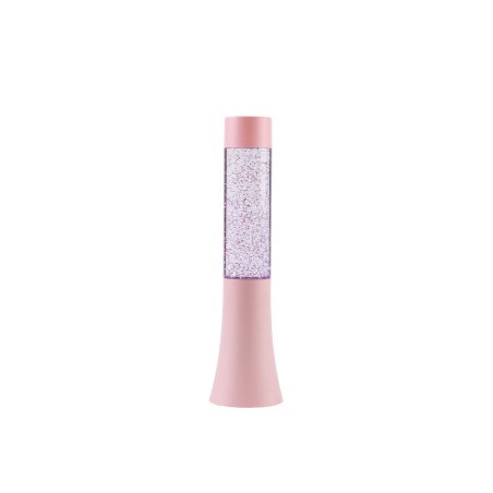 iTotal - Flared Glitter Lamp - Pastel Pink - 33.5 cm