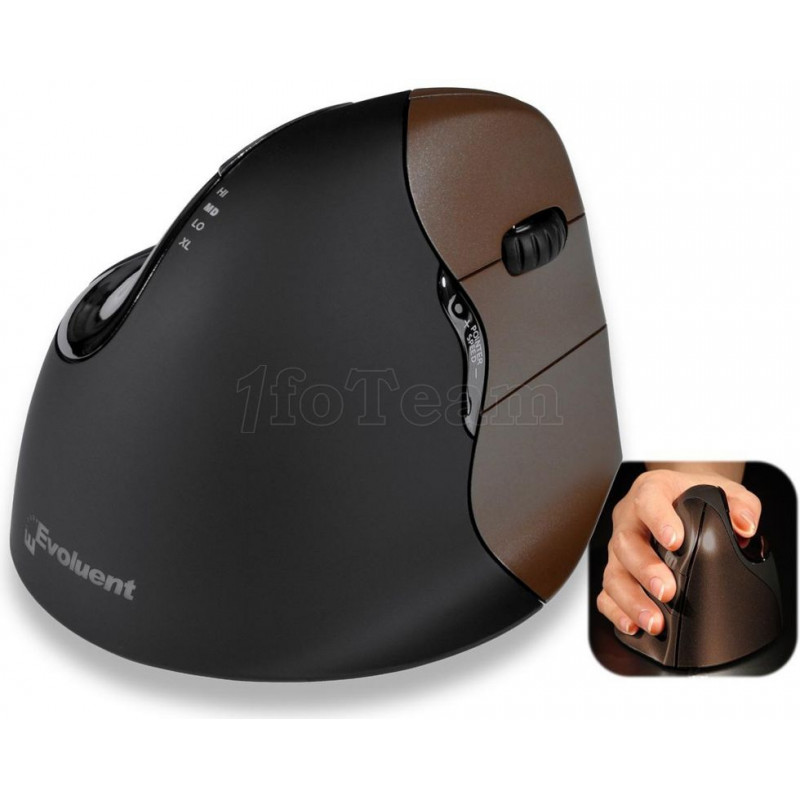 Evoluent compatible VerticalMouse 4 Small - Maus - 2.4 GHz
