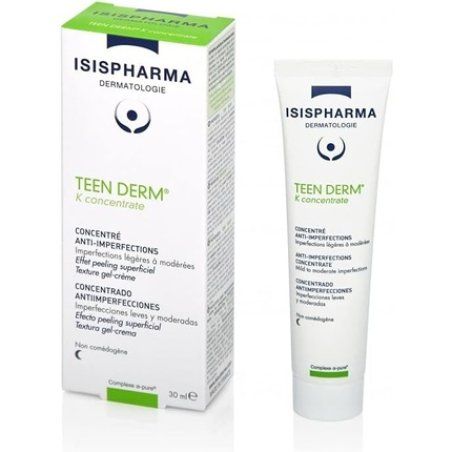 Isispharma Teen Derm K Moisturising Cream 30ml - Purifying Night Care for Acne