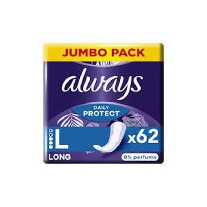 Always Daily Protect Long 0% Perfume Panty Liners