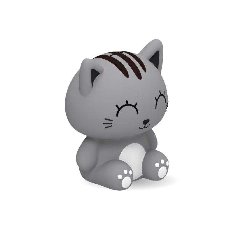 iTotal - Vertical Piggy Bank GREY CAT (XL2497S)