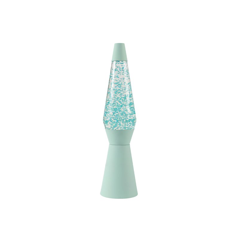 iTotal - Spaceship Glitter Lamp - Pastel Green - 11x11x40 cm