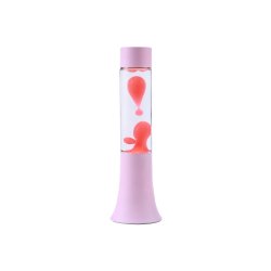 iTotal - Flared Lava Lamp - Pastel Pink - 9 x 9 x 37 cm
