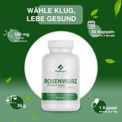 Rhodiola Rosea Extract 500mg 60 Capsules