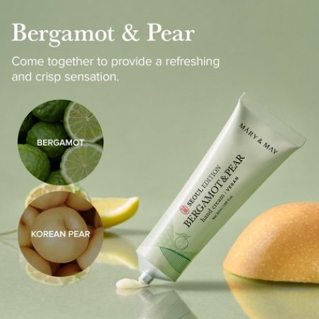 Mary&May Seoul Edition Bergamot & Pear Refreshing Hand Cream - Korean