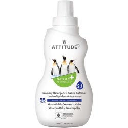 ATTITUDE 2-in-1 Laundry Detergent & Fabric Softener with Plant and Mineral-Based Ingredients 1.05 Litres Mountain
