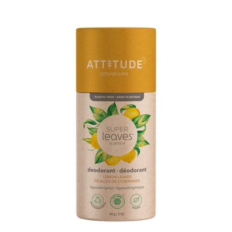 ATTITUDE Super Leaves Natural Deodorant with Lemon Leaves 85g
