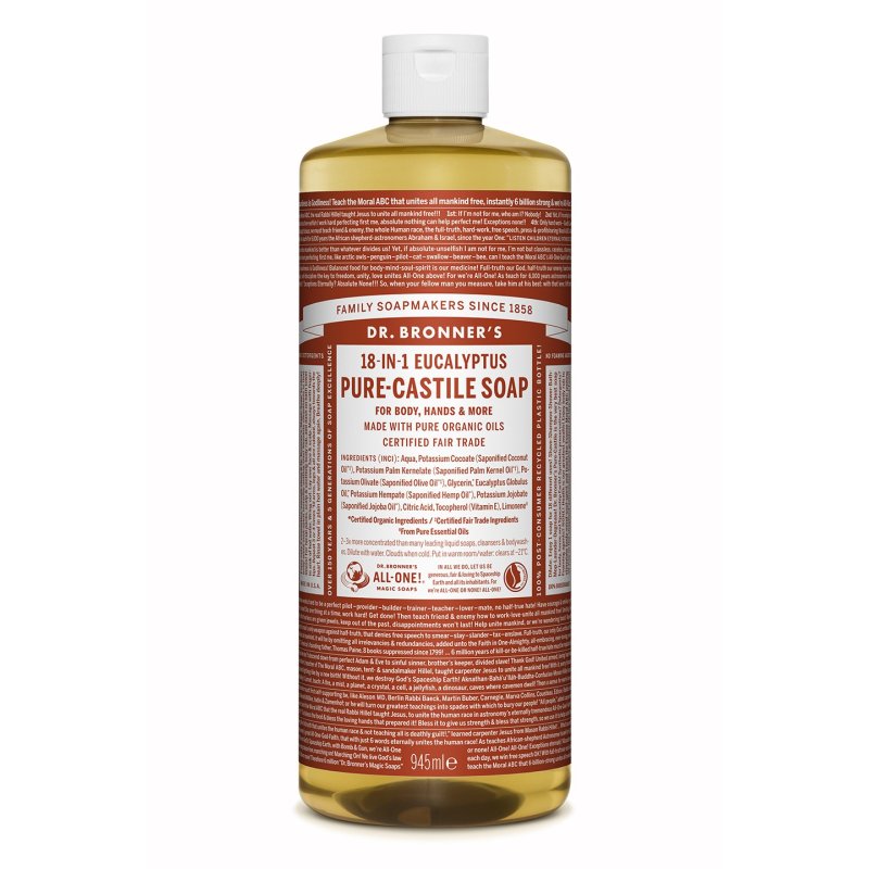 Dr. Bronner's Pure-Castile Liquid Soap Eucalyptus 32oz 1000ml