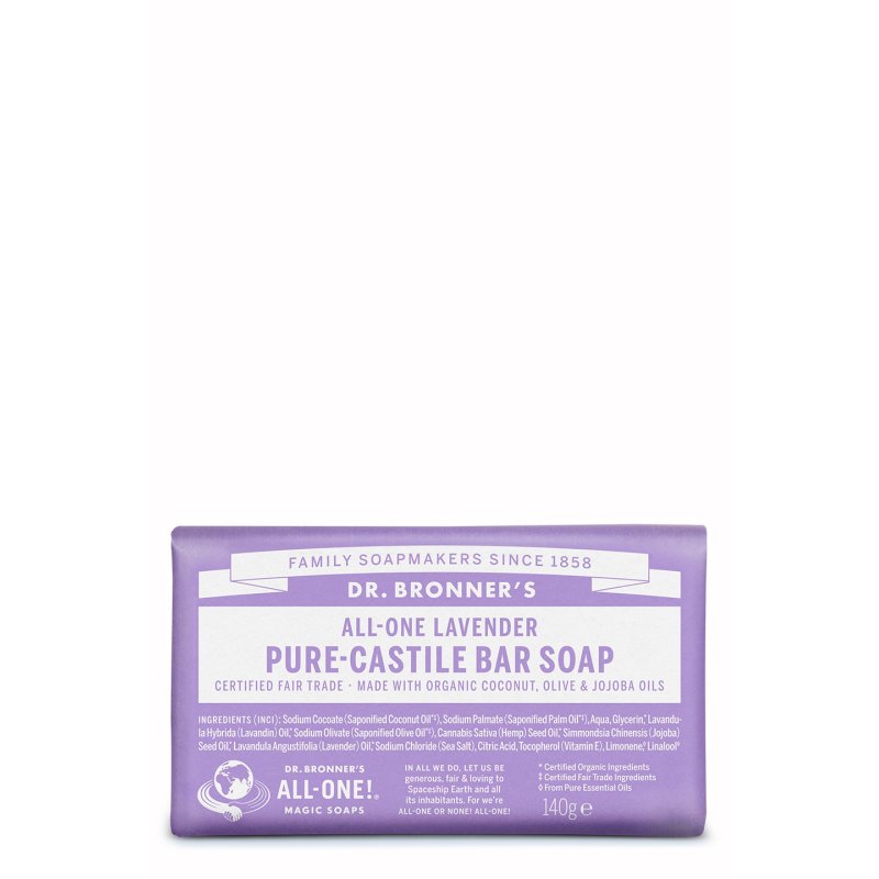 Dr. Bronner's Magic Lavender Soap Bar 140g
