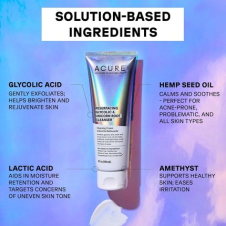Acure Resurfacing Glycolic Unicorn Cleanser 118ml