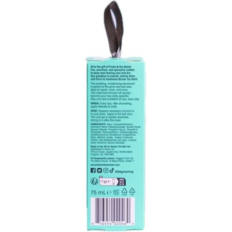 Below The Belt Grooming Fresh & Dry Balls Intimate Deodorant Fresh Bauble 75ml