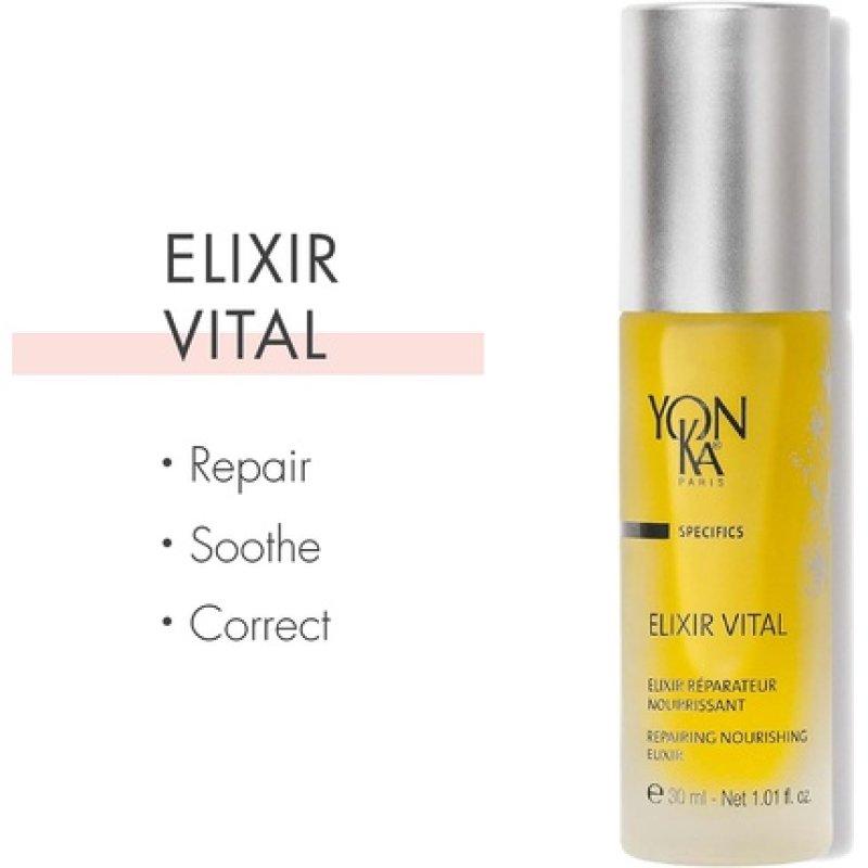 Yonka Elixir Vital Repairing Nourishing Serum for Unisex 1.01 oz
