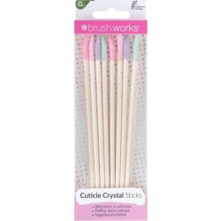 Brushworks Cuticle Crystal Sticks - Pack of 8
