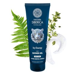 Natura Siberica Men Icy Energy 2-in-1 Shower Gel for Body & Hair 200ml