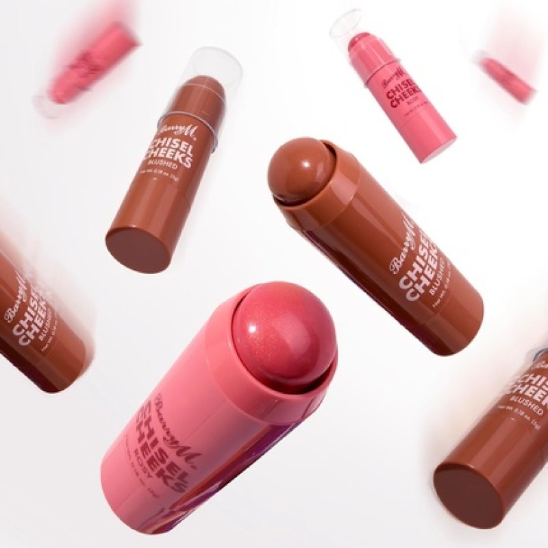 Barry M Chisel Cheeks Blush Creams in Pink Blushed & Rosey