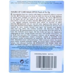 Malibu Sun SPF 30 Lip Balm Sunscreen Watermelon Mint and Vanilla 3x5g 12g