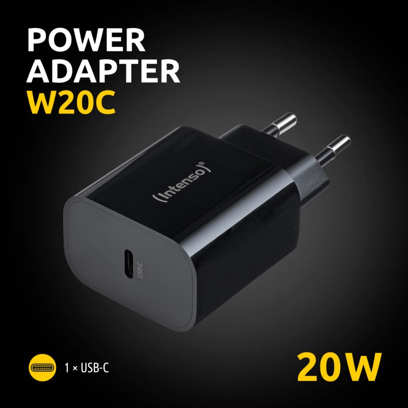 Intenso Power Adapter W20C, Schwarz