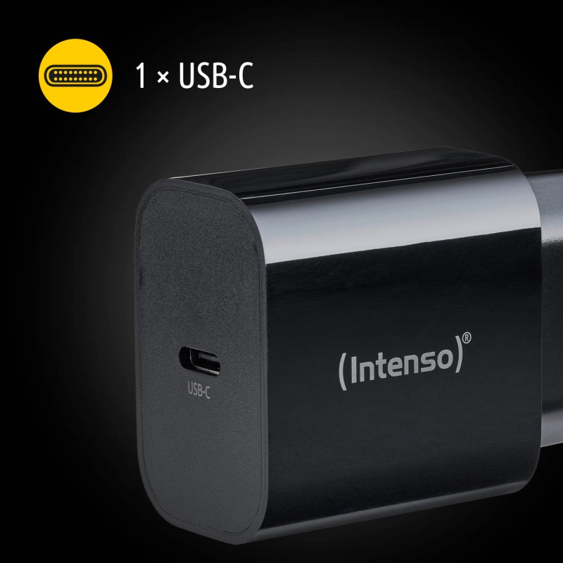 Intenso Power Adapter W20C, 20W, USB-C port, black