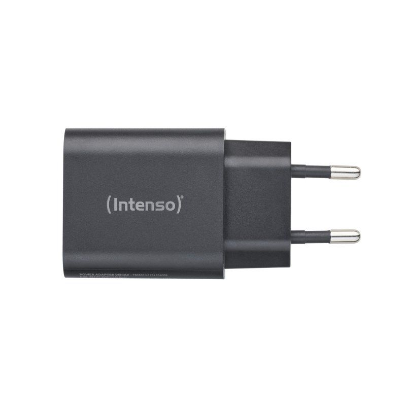 Intenso Adaptateur secteur W30AC, 30 W, ports USB-A et USB-C, noir