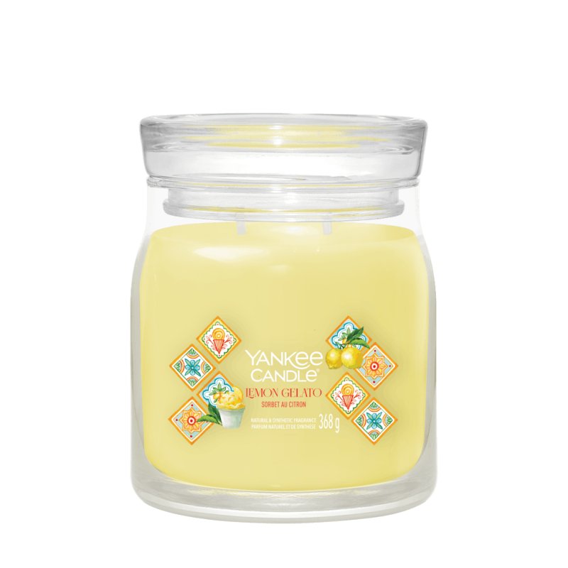 Yankee Candle Lemon Gelato wax candle Round Transparent, Yellow 1 pc(s)