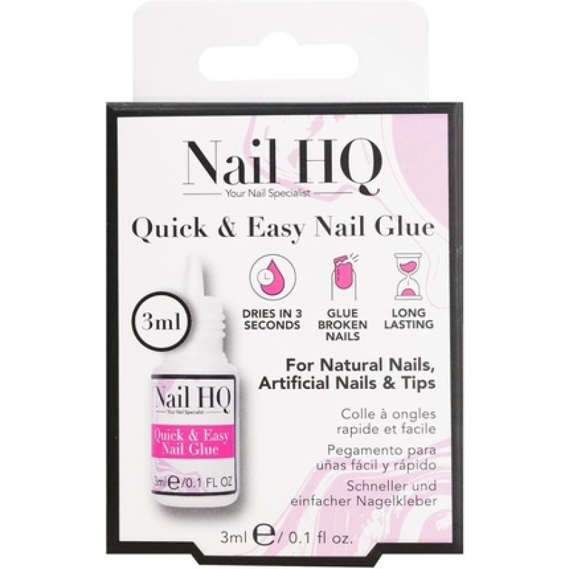 Nail HQ Quick & Easy Nail Glue 3ml