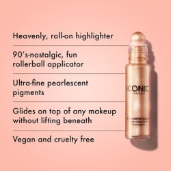 Iconic London Rollaway Glow Liquid Highlighter for a Radiant Glow