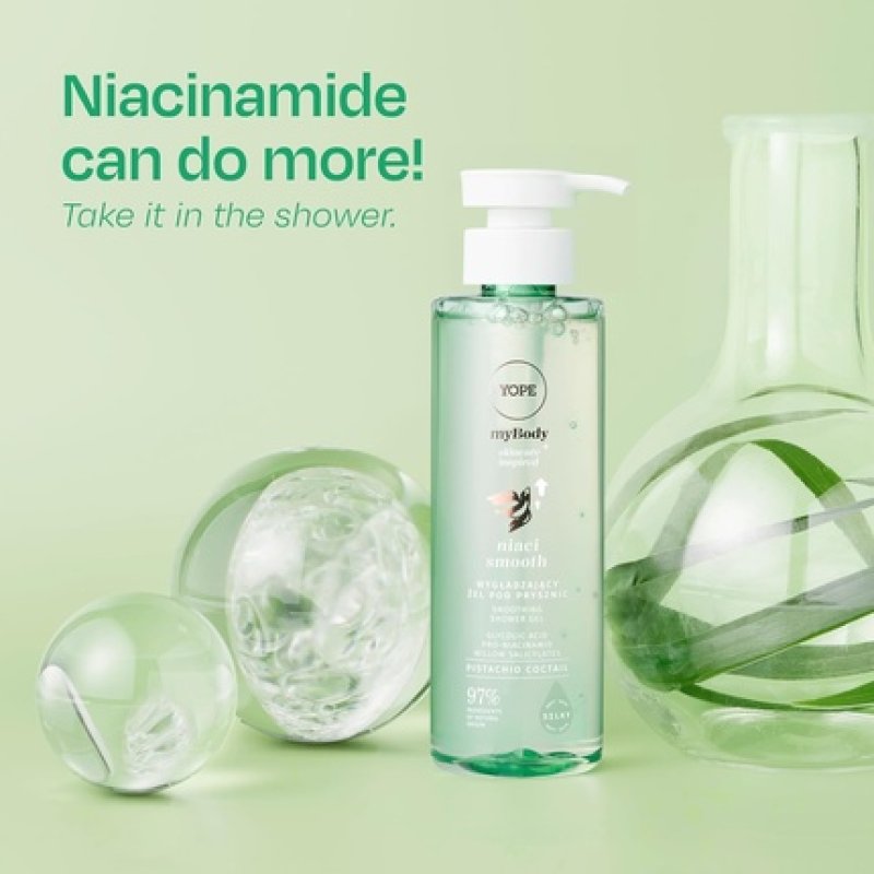 Yope Smoothing Shower Gel with Niacinamide Moisturizing 97 Ingredients