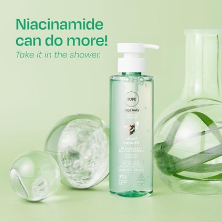 Yope Smoothing Shower Gel with Niacinamide Moisturizing 97 Ingredients