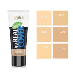 Delia Cosmetics It's Real Cover Light Vegan Foundation Makeup