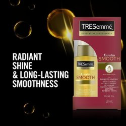 TRESemmé Pro Collection Keratin Smooth Shine Oil with Keratin and Marula Oil for Soft, Shiny, Frizz-Free Hair 50ml