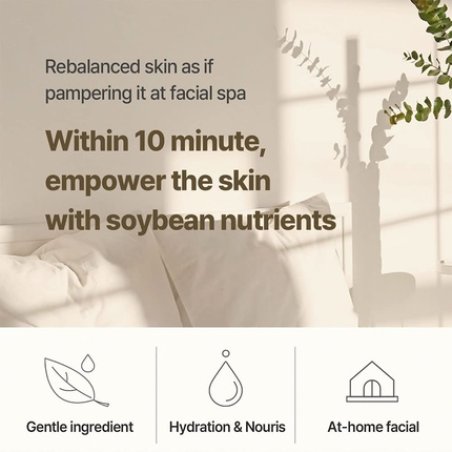 Mixsoon Soybean Milk Pad pH-Balanced Soothing Sheet Mask for Moisturization and Replenishing Skin Nutrients
