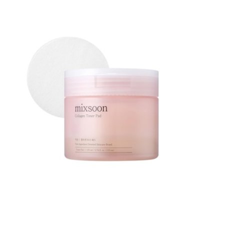 Mixsoon Collagen Toner Pad 5.7 Fl. Oz. 170ml Korean Glass Skin Care