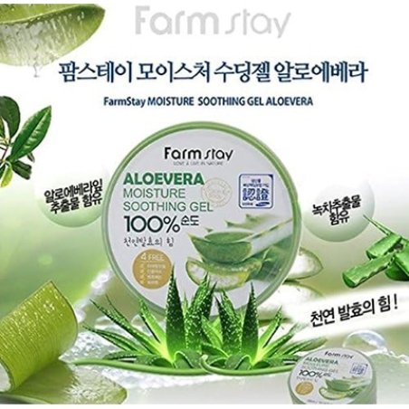 Farm Stay Aloe Vera Moisturising Soothing Gel 300ml 10.14oz