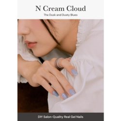 Ohora Semi Cured Gel Nail Strips Cream Cloud Purple Solid 30 Pcs