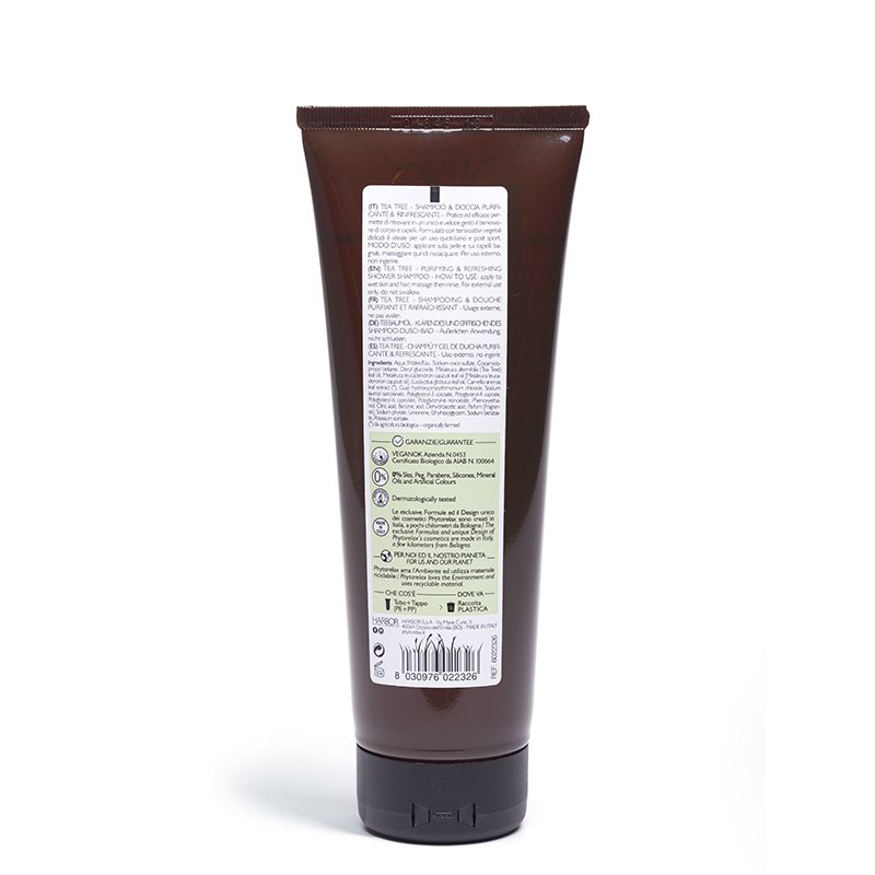 Phytorelax Laboratories Tea Tree Shower Shampoo 250 ml with Tea Tree Oil