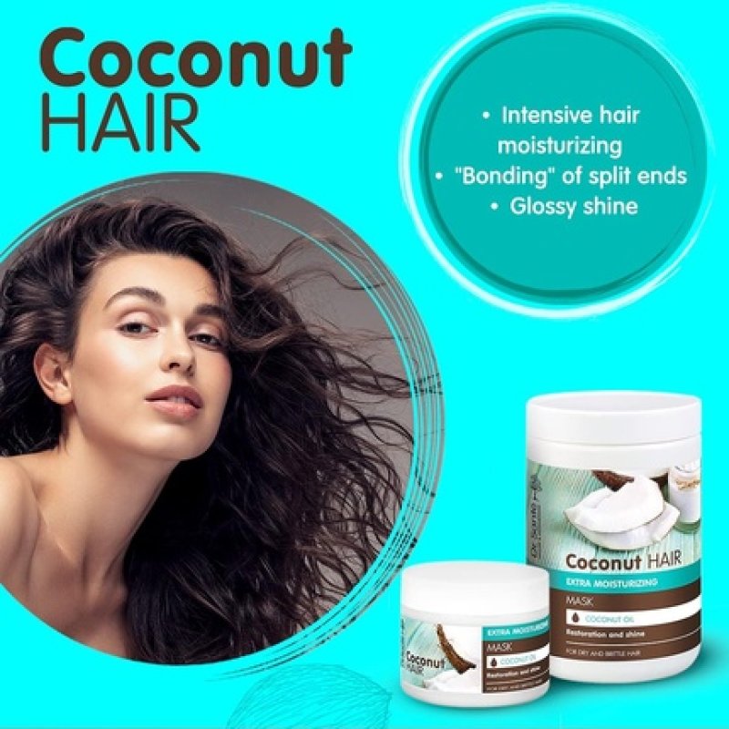Dr Sante Coconut Oil Extra Moisturising Shampoo for Dry and Brittle Hair 1000ml