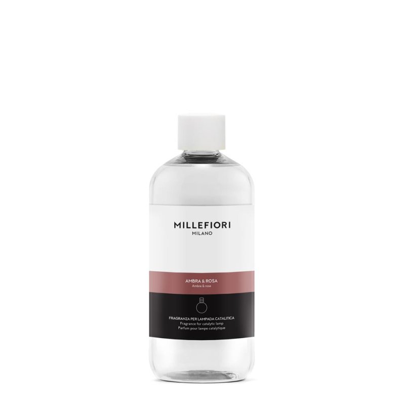 Millefiori Milano Catalytic Lamp Refill 500ml Amber & Rose