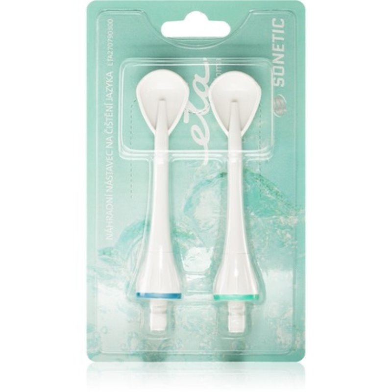 ETA Grattalingua di Ricambio for Ultrasonic Toothbrush ETA 2707 - 2 pieces