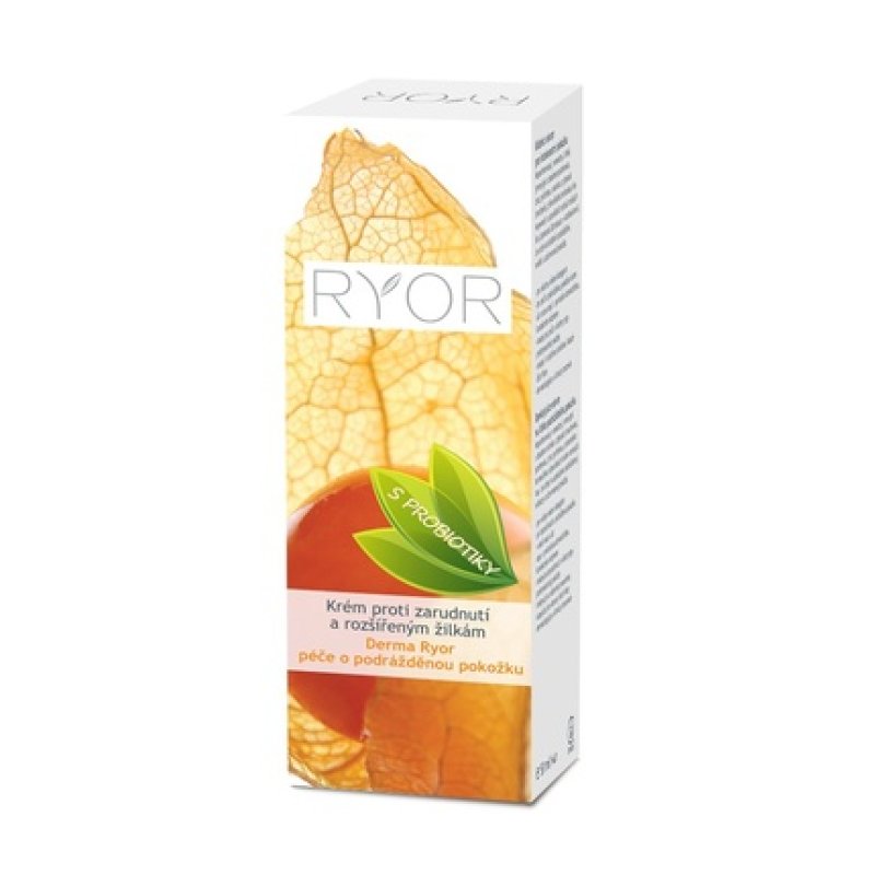 RYOR Derma Ryor Cream Against Skin Redness and Spider Veins with Probiotics 1.7 oz