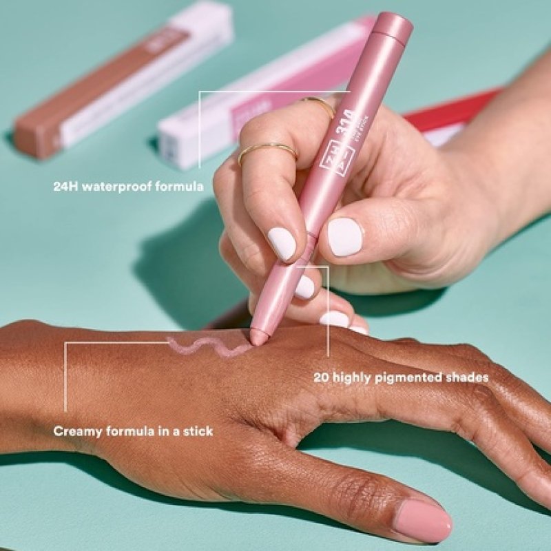 3INA MAKEUP The 24H Eye Stick 575 Brown Eyeshadow with Creamy Texture Waterproof 24h Matte Shimmer & Metallic Finish