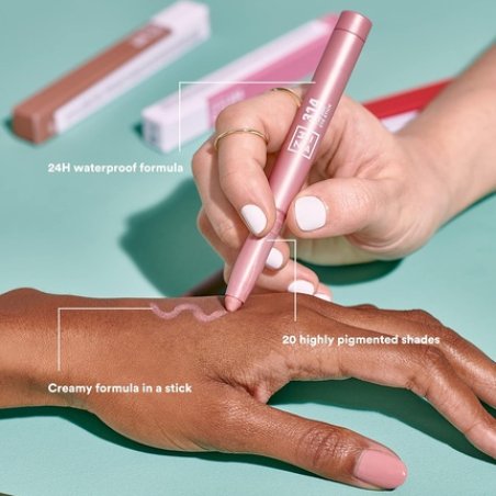 3INA MAKEUP The 24H Eye Stick 575 Brown Eyeshadow with Creamy Texture Waterproof 24h Matte Shimmer & Metallic Finish