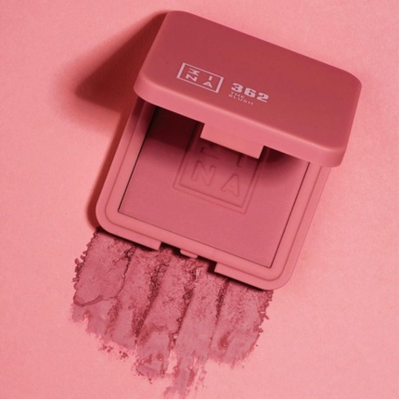 3INA MAKEUP The Blush 362 Pink Powder Blush Natural Silky Finish Luminous Pressed Mineral Powder Cheek Blush