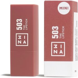 3INA Makeup The Lipstick 503 Mini Nude Lipstick with Vitamin E and Shea Butter to Nourish the Lips Travel Size Lip