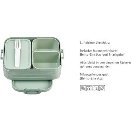 Mepal Bento Lunchbox Take A Break Midi 900ml Nordic Blue