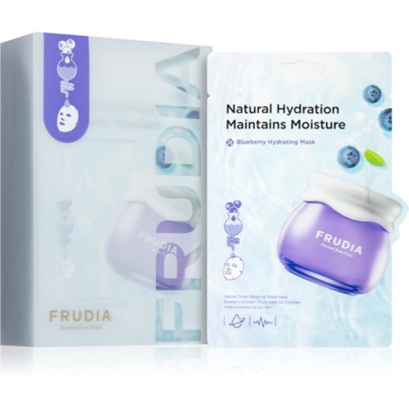 Frudia Blueberry Moisturizing Mask for Sensitive and Dry Skin - 10x20 ml